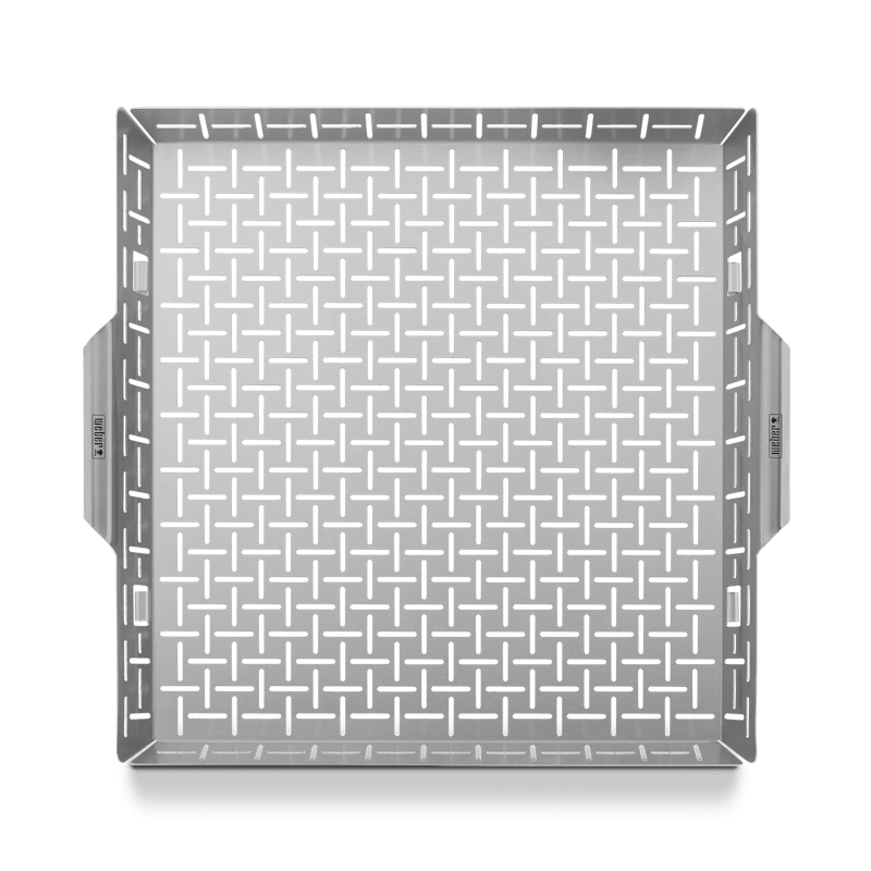 WEBER CRAFTED Edelstahl Grillkorb für optimale Hitzeverteilung und Zubereitung kleiner Speisen