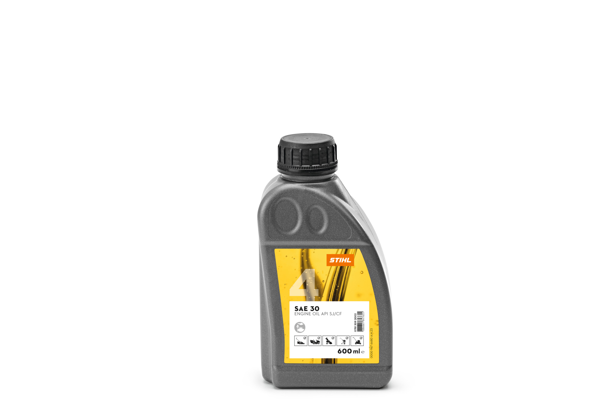 STIHL SAE 30 Motorenöl in einer 600 ml Flasche für 4-Takt-Gartengeräte