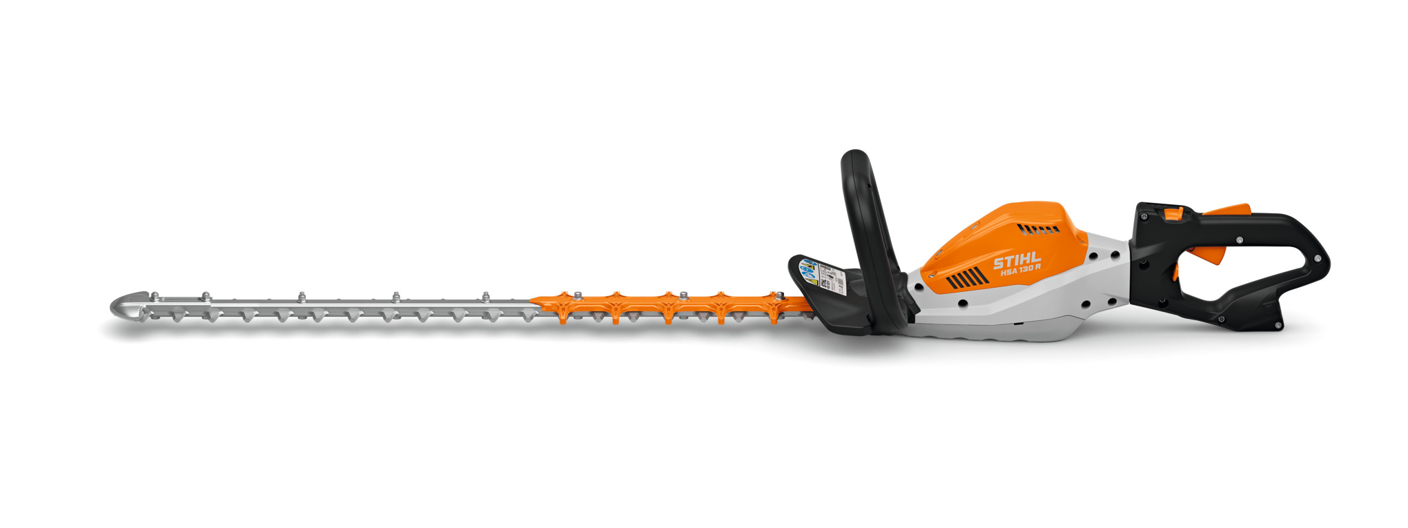 Stihl HSA 130 T Akku-Heckenschere auf weißem Hintergrund