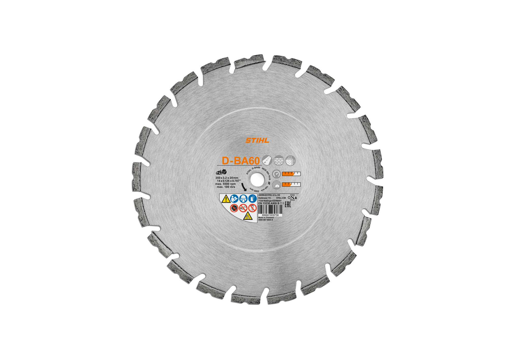 STIHL Diamant-Trennscheibe D-BA10 Ø400mm für professionelles Schneiden