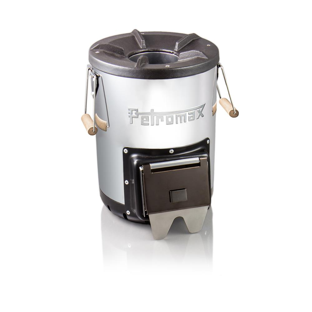 Petromax Raketenofen rf33 mit gusseiserner Kochfläche und Brennstofftür