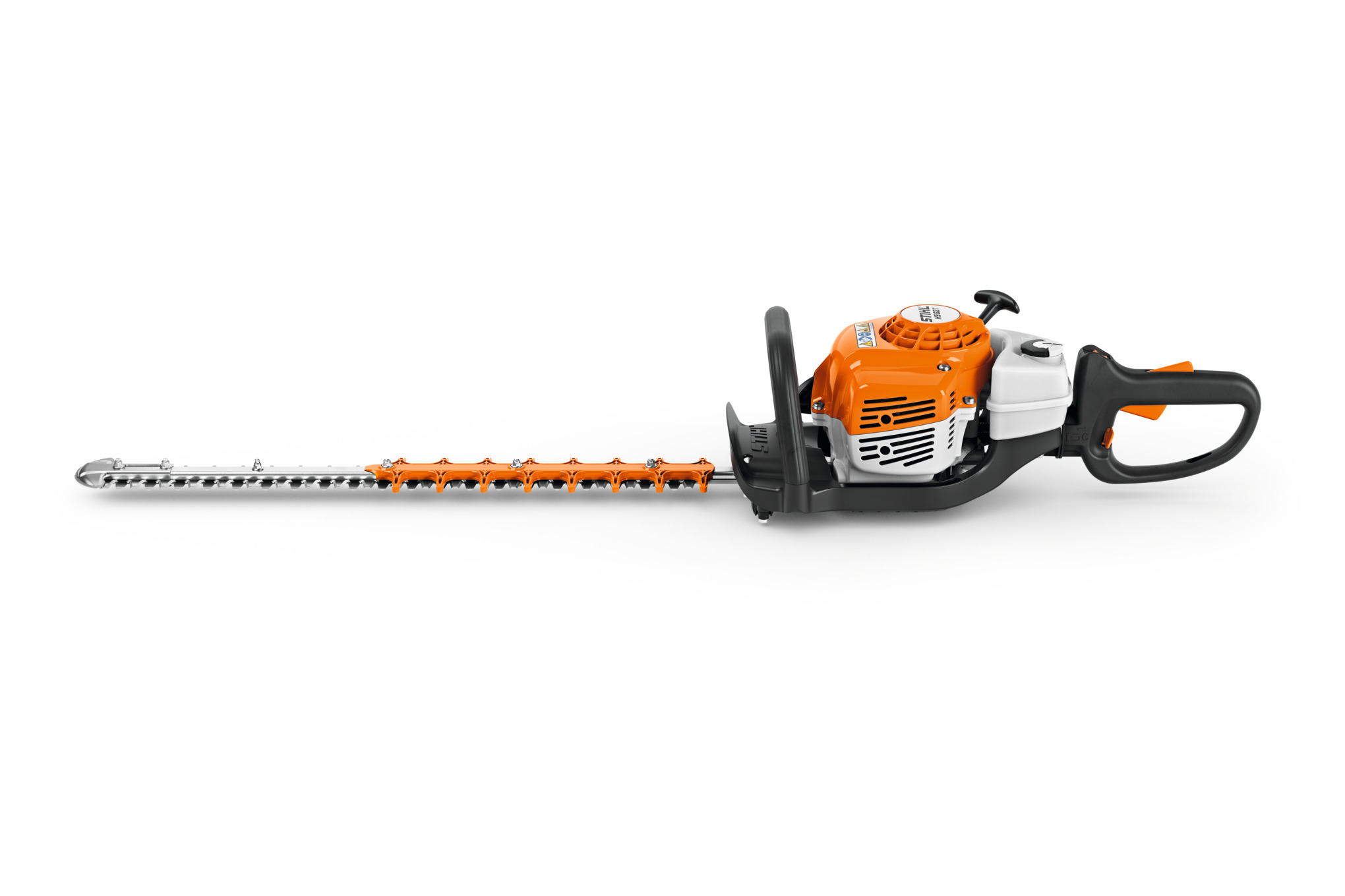 STIHL HS 82 T Heckenschere auf weißem Hintergrund für professionellen Einsatz