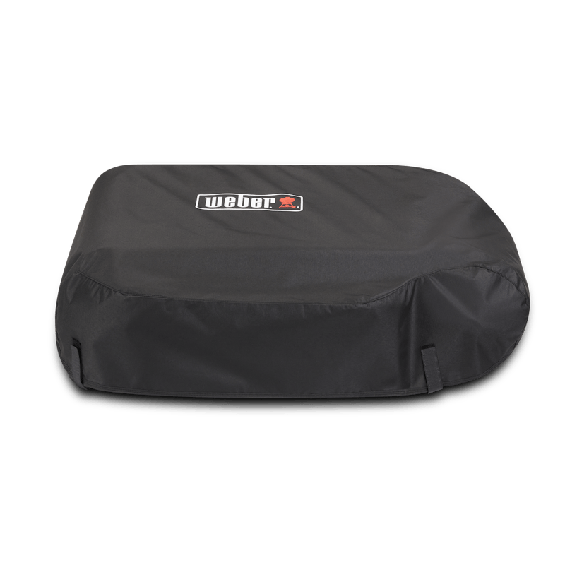 Weber Premium Abdeckhaube Slate 56cm für Plancha, dunkel mit Logo und Klettbändern