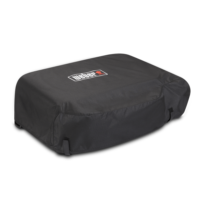 Weber Premium Abdeckhaube Slate 56cm über einer Plancha
