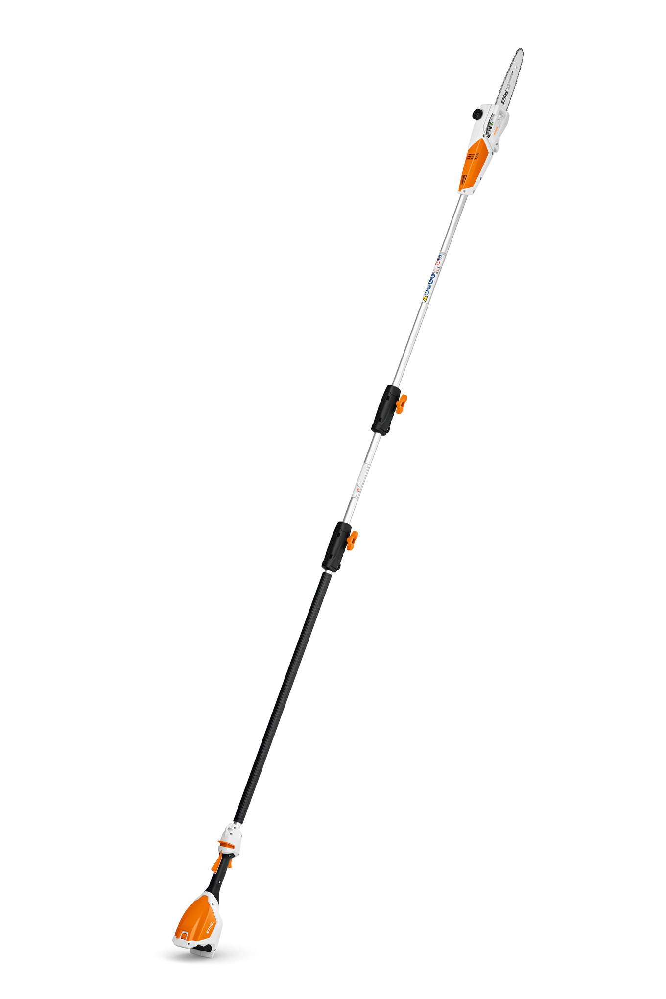 STIHL Akku-Hochentaster mit Schaftverlängerung HTA 50 in Studioaufnahme