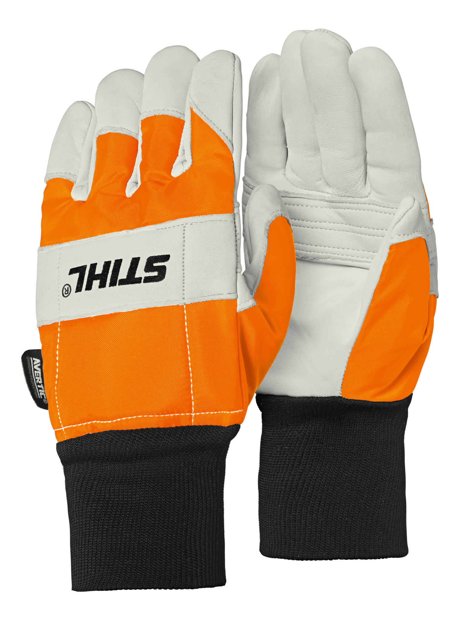 STIHL FUNCTION Protect MS Handschuhe in Weiß und Orange mit Logo