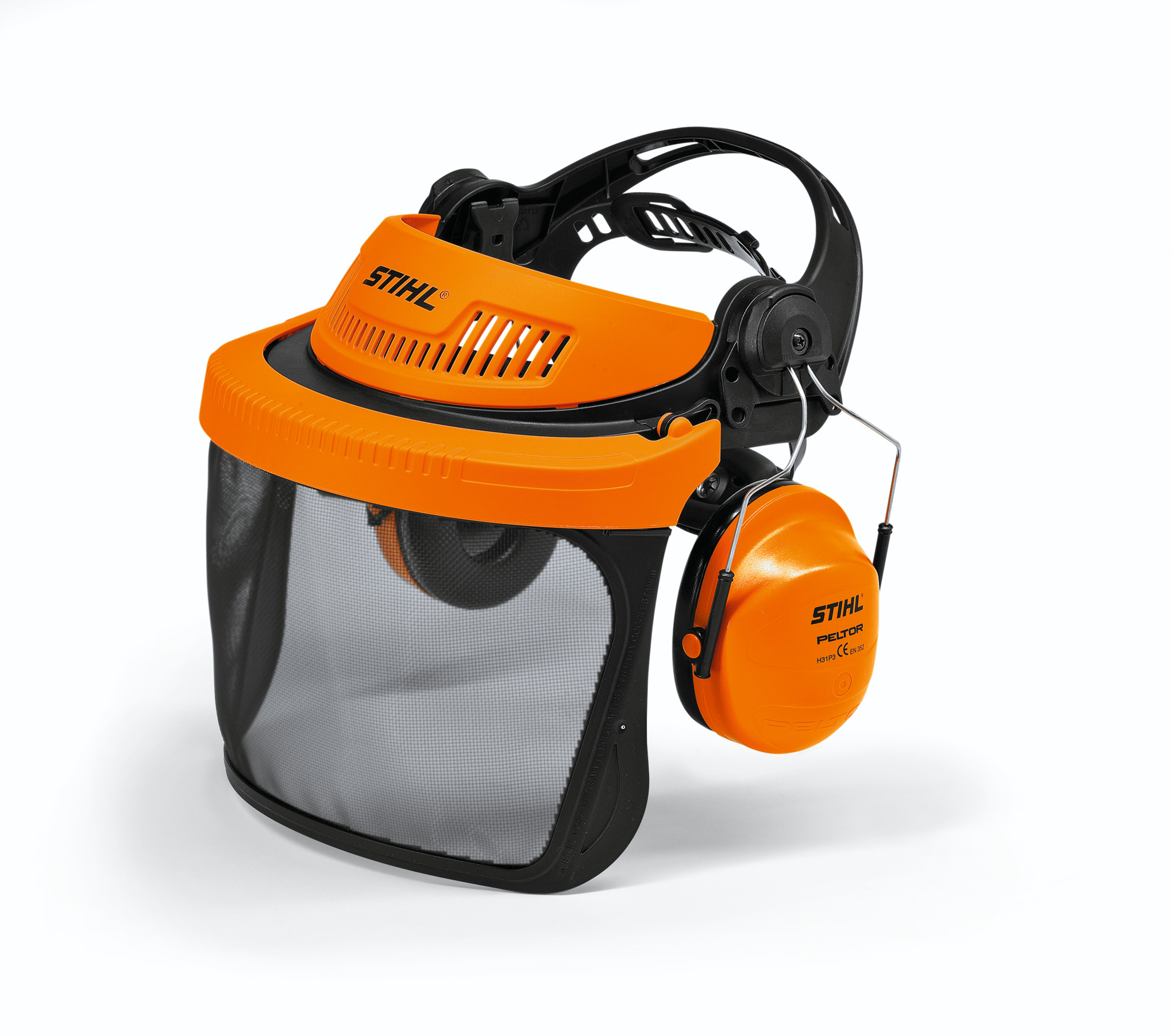 STIHL ADVANCE GPA 28 Gesichts- und Gehörschutz in Orange und Schwarz