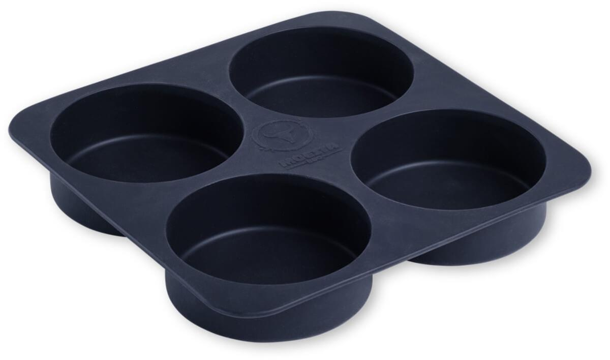 Moesta BunFormer Silikon-Backform für vier Brötchen, hitzebeständig bis 230 Grad