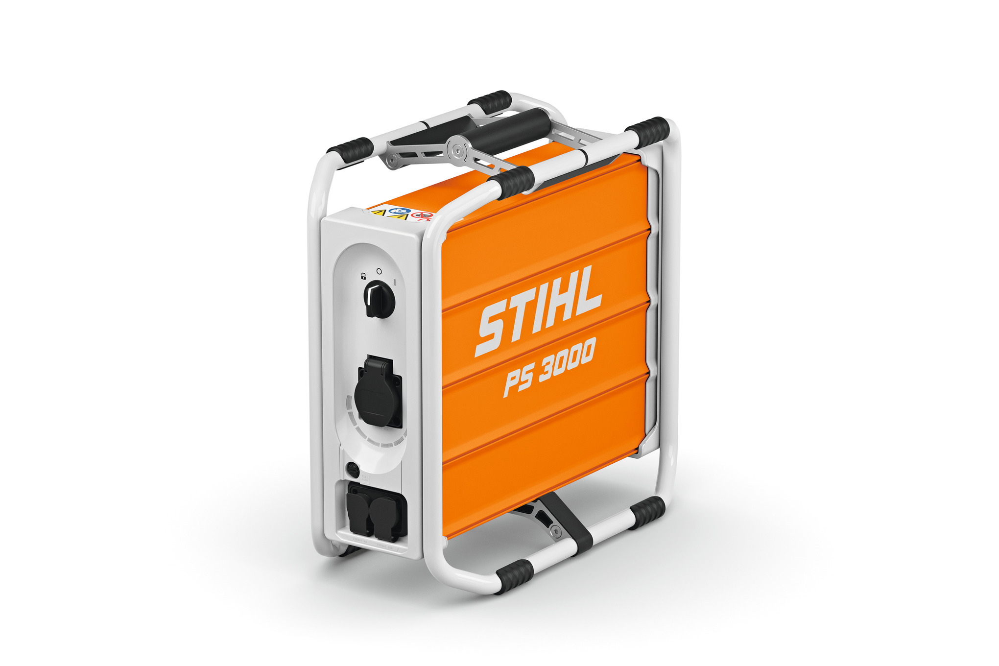 Tragbarer Stromgenerator STIHL PS 3000 mit Schuko-Steckdose und powerCON Anschlüssen